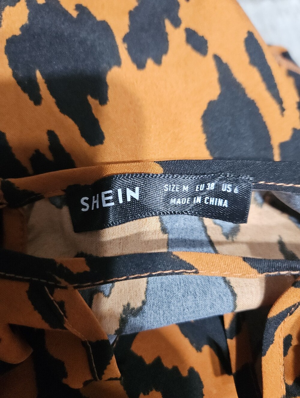 Shein Animal Print Dress Medium